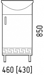 Corozo Мебель для ванной Олимп 45 белая – фотография-9